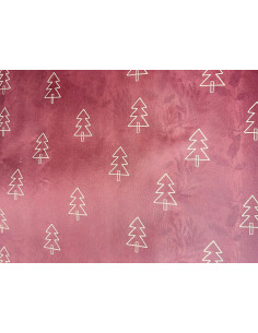 Mantel Navidad rojo árboles