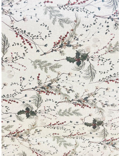 Mantel Navidad acebo 2