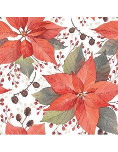 Servilletas poinsettia
